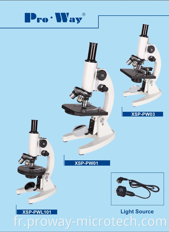 Microscope biologique monoculaire de haute qualité (XSP-PW01)